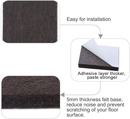 18PCS Self-Adhesive Furniture Foot Protectors – Anti-Scratch Floor Pads for Chairs, Tables, Sofas & Furniture Legs