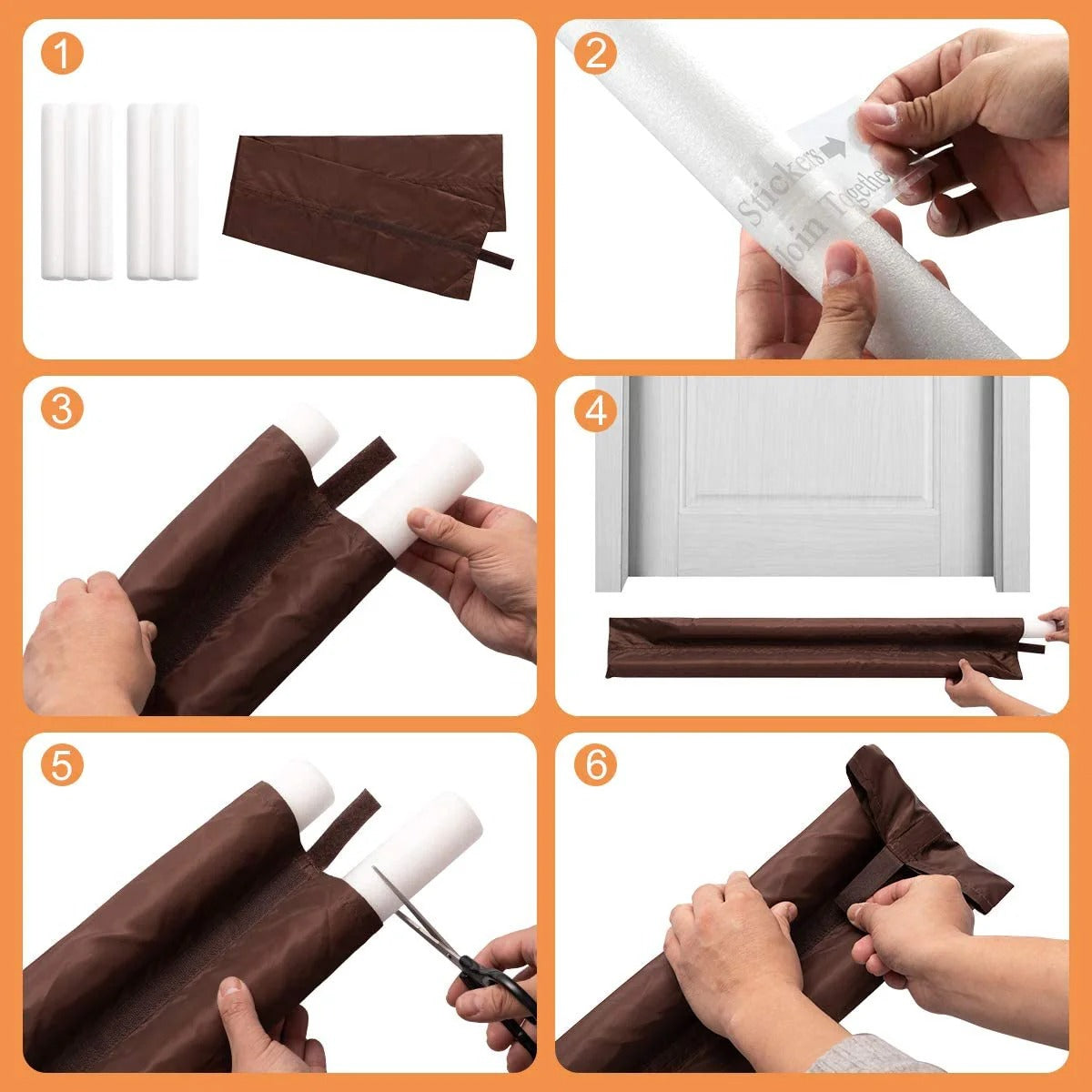 40-Inch Door Draft Stopper – Under Door Dust, Insect & Air Blocker | Noise & Weather Protection Seal