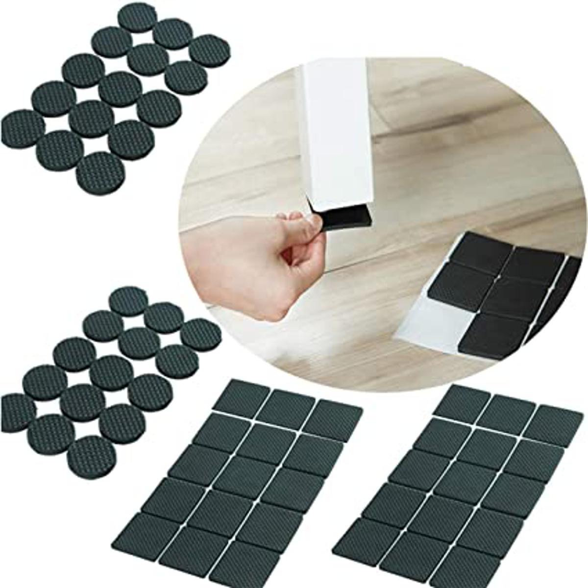 18PCS Self-Adhesive Furniture Foot Protectors – Anti-Scratch Floor Pads for Chairs, Tables, Sofas & Furniture Legs