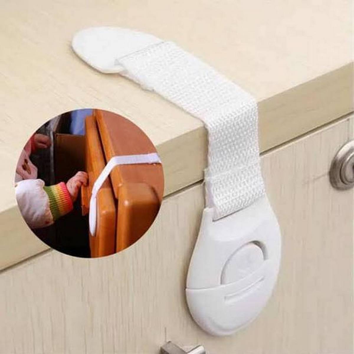 Pack of 5 Baby Safety Locks – Child Proof Cabinet, Drawer, Fridge & Cupboard Locks