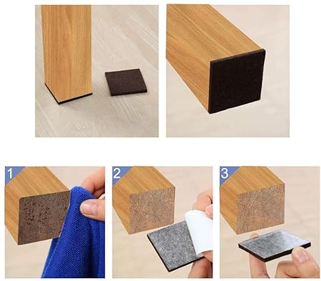 18PCS Self-Adhesive Furniture Foot Protectors – Anti-Scratch Floor Pads for Chairs, Tables, Sofas & Furniture Legs