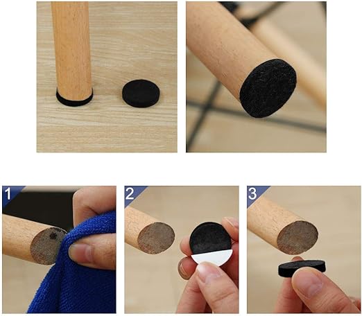 18PCS Self-Adhesive Furniture Foot Protectors – Anti-Scratch Floor Pads for Chairs, Tables, Sofas & Furniture Legs
